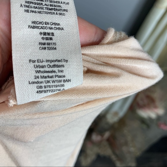 Urban Outfitters Orange Lace Sheer Dress Boho MED - Picture 5 of 5